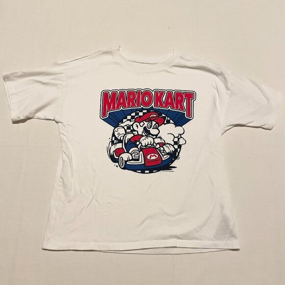 Mario Kart Nintendo Gap Kids Shirt Large Size 10 Tshirt - Picture 1 of 16
